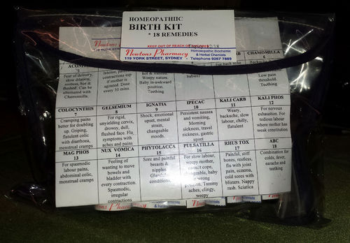 HOMOEOPATHIC KIT 18 REMEDIES