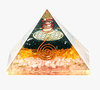 Black Tourmaline, Citrine, Rose Quartz Pyramid