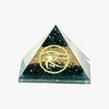 Black Tourmaline Selenite 7 Chakra Pyramid
