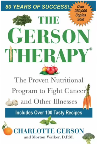 Gerson Therapy Book