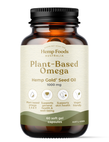 Hemp Foods Plant-Based Omega Hemp Seed Oil 60 Capsules
