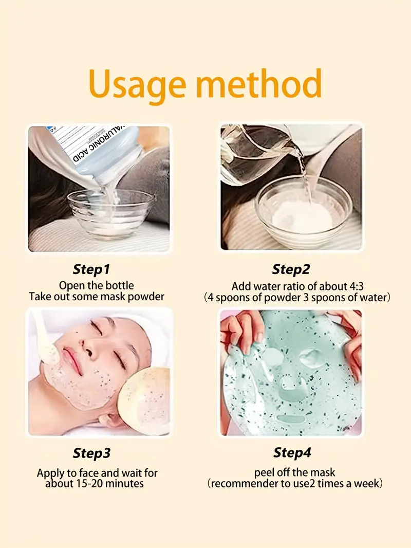 Hyaluronic Acid Mask application